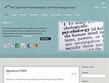 Tablet Screenshot of ctselfpsychology.org.za
